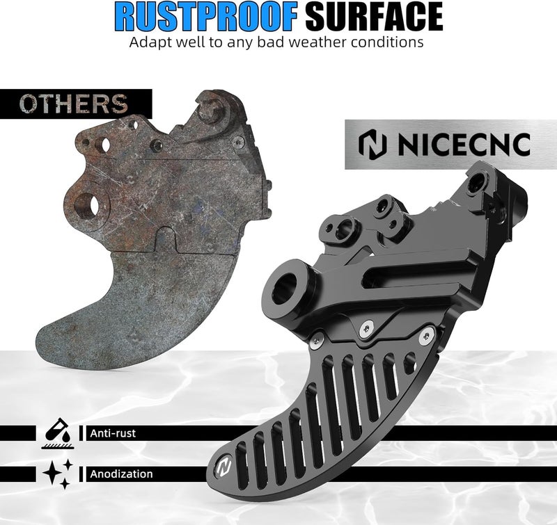 NICECNC Black Rear Brake Disc Guard Protector Compatible with Yamaha Tenere 700 /XTZ700 2019 2020 2021 2022 2023 2024, 6061-T6 Aluminum, Anodization, CNC, Tenere 700 Accessories - Image 5